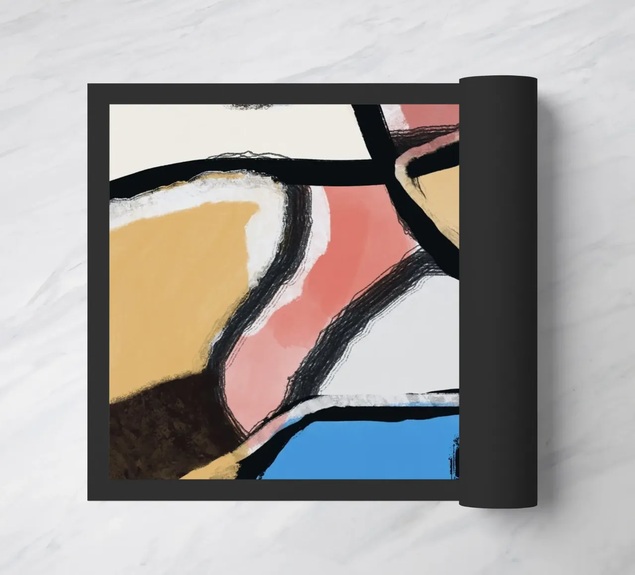 Abstraction doormat by Little Dean