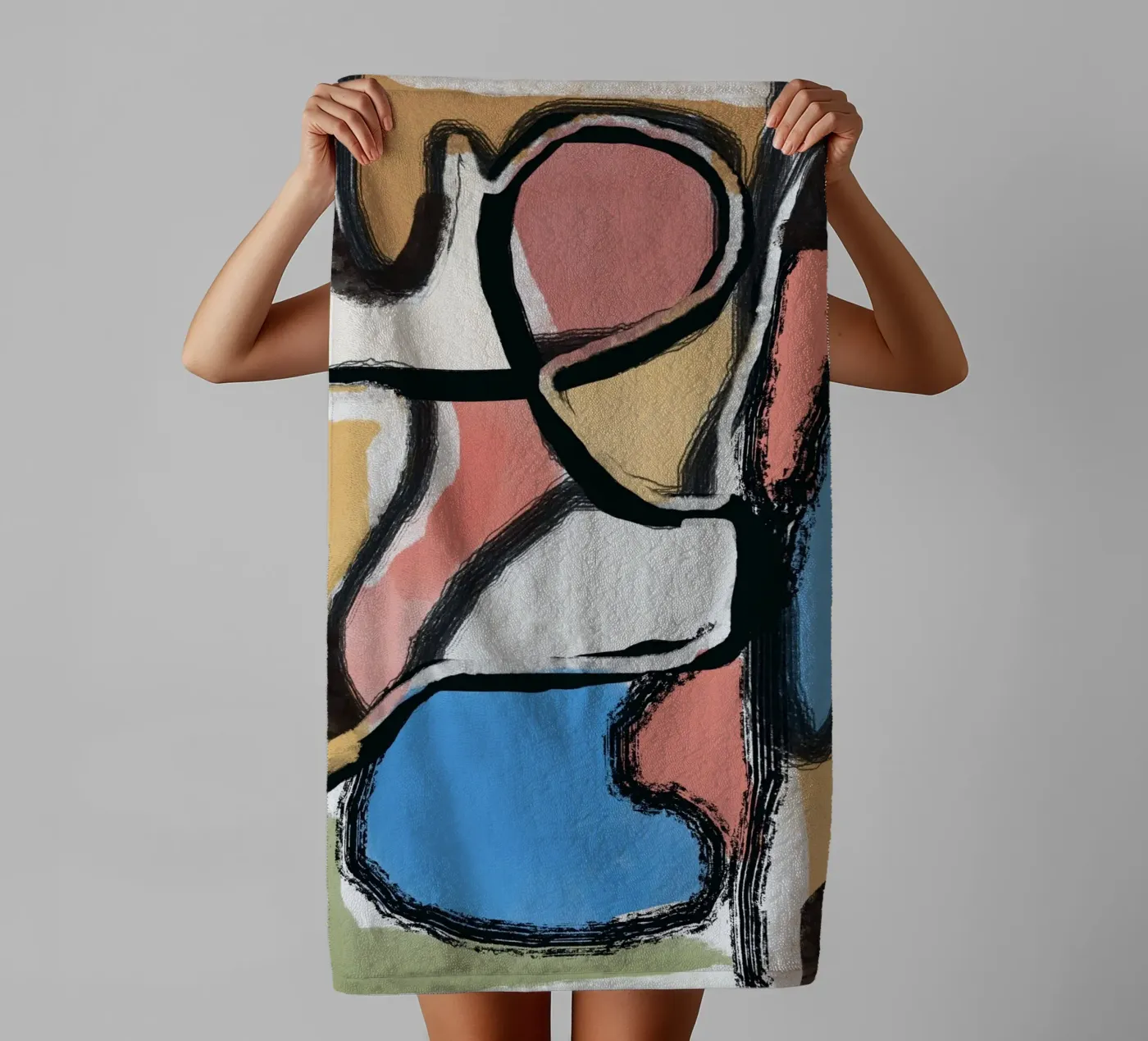 Abstraction towel by Little Dean