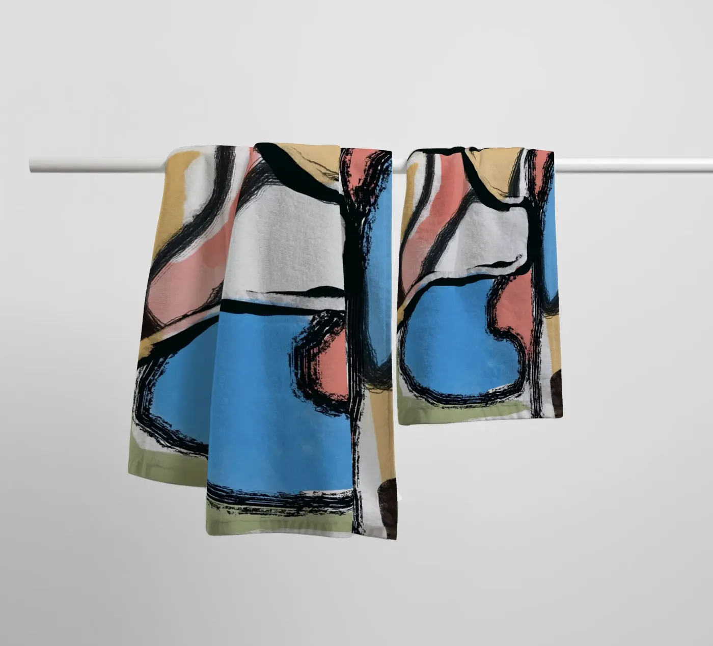 Abstraction towel by Little Dean