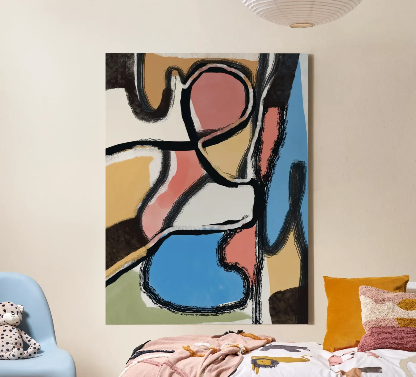 Abstraction canvas by Little Dean