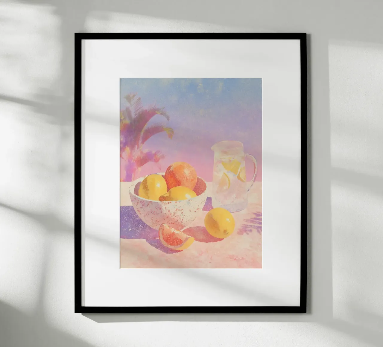 Delicati rinfreschi estivi poster con telaio in alluminio da Carinaprint