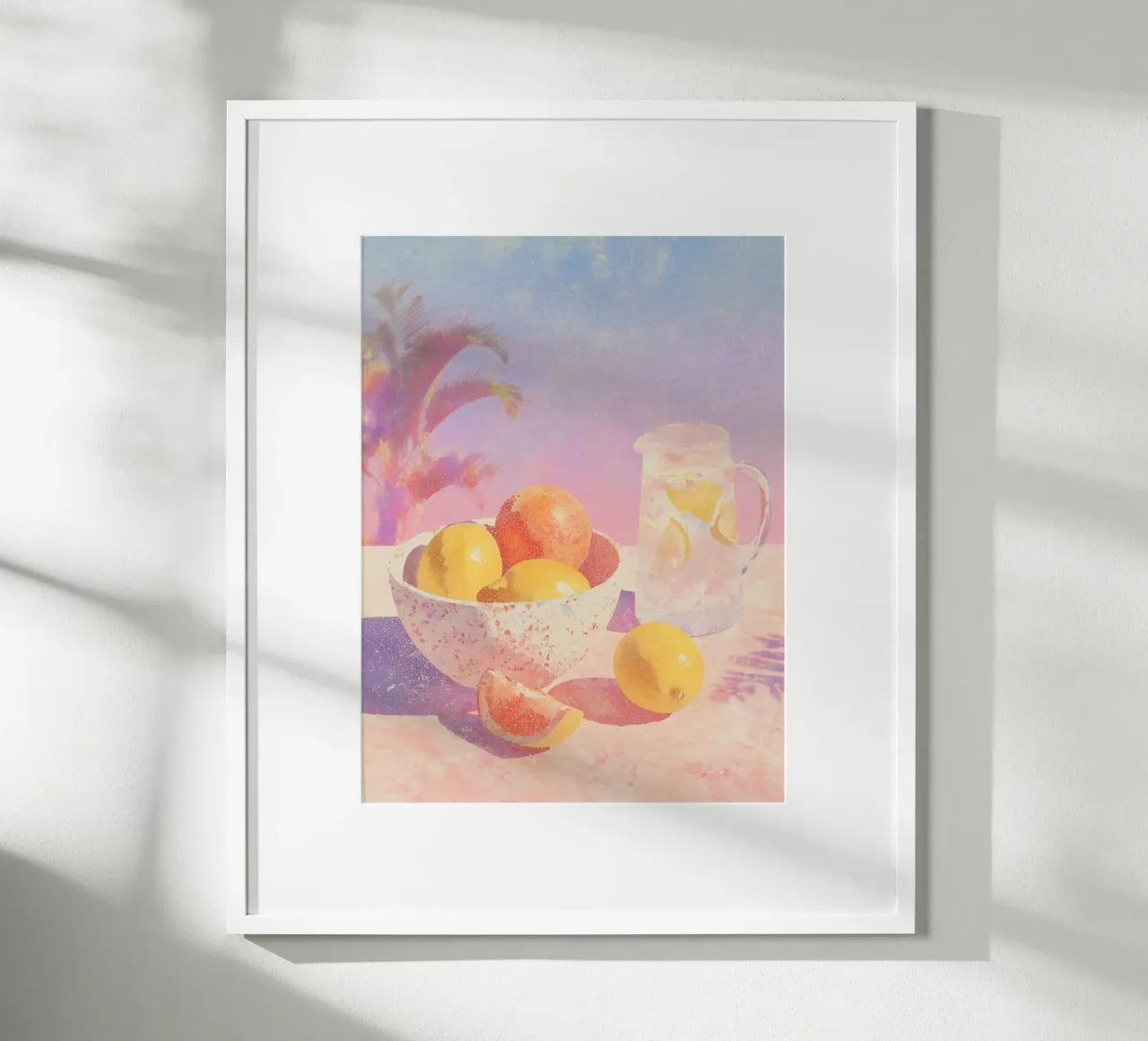Delicati rinfreschi estivi poster con telaio in alluminio da Carinaprint