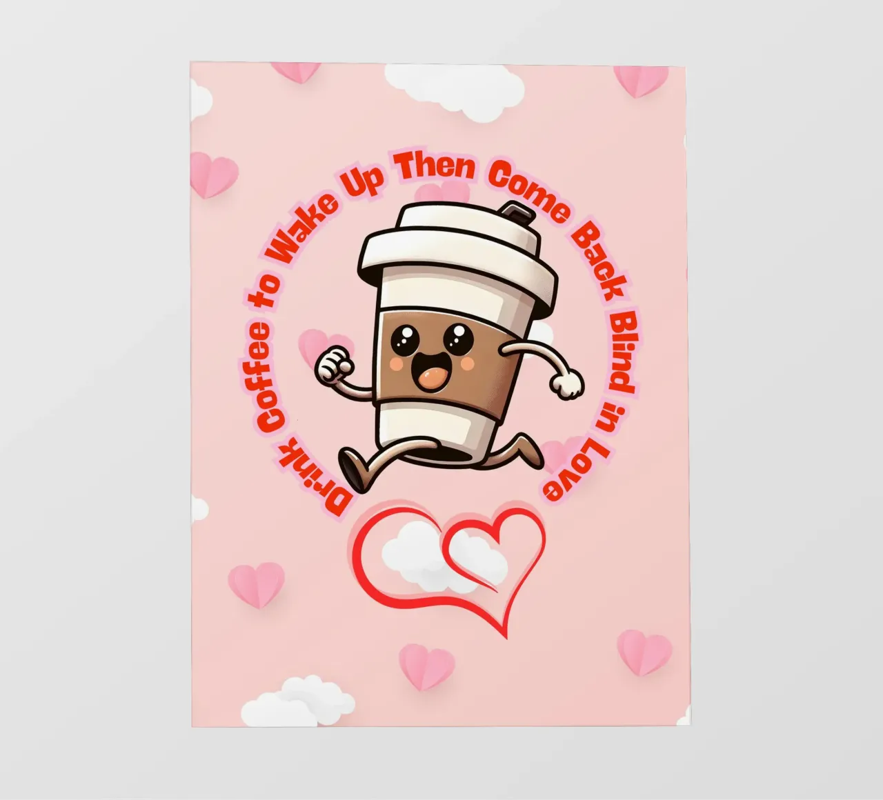 Caffè e amore telo in pvc da Cute Art
