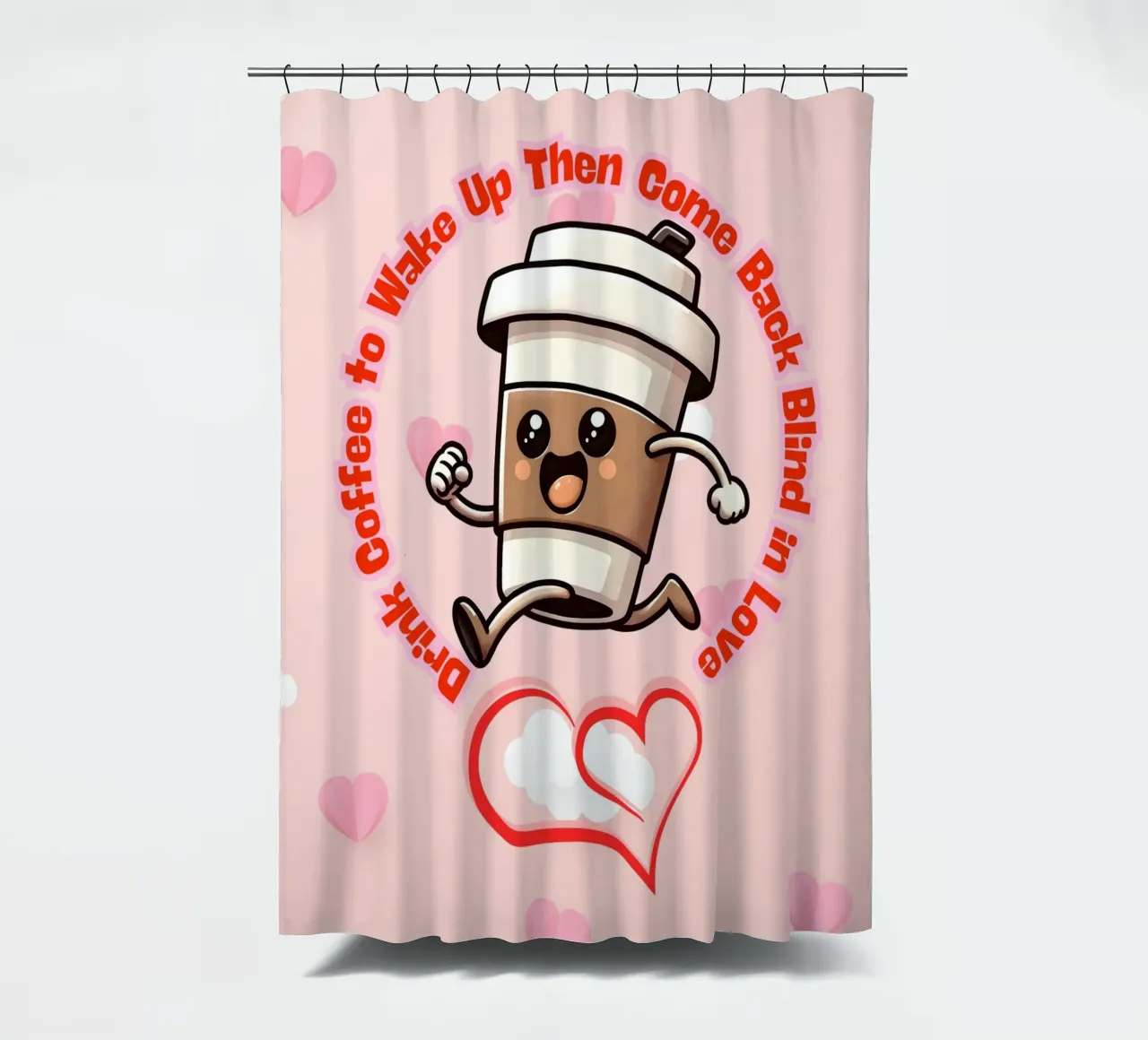 Caffè e amore tenda da doccia da Cute Art