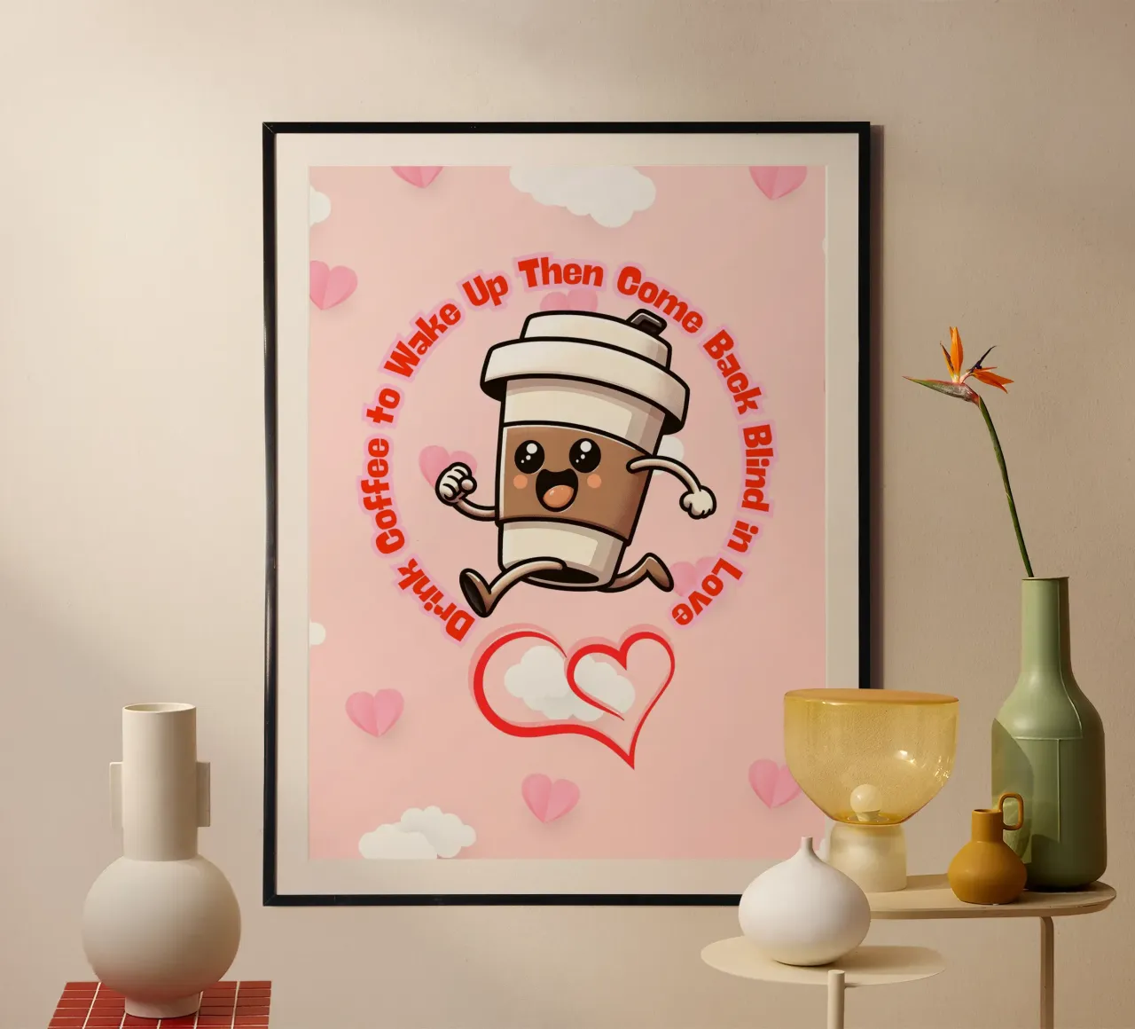 Caffè e amore carta hahnemühle da Cute Art