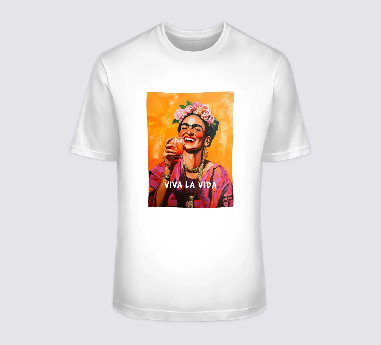 La gioia di vivere di Frida t-shirt da Carinaprint