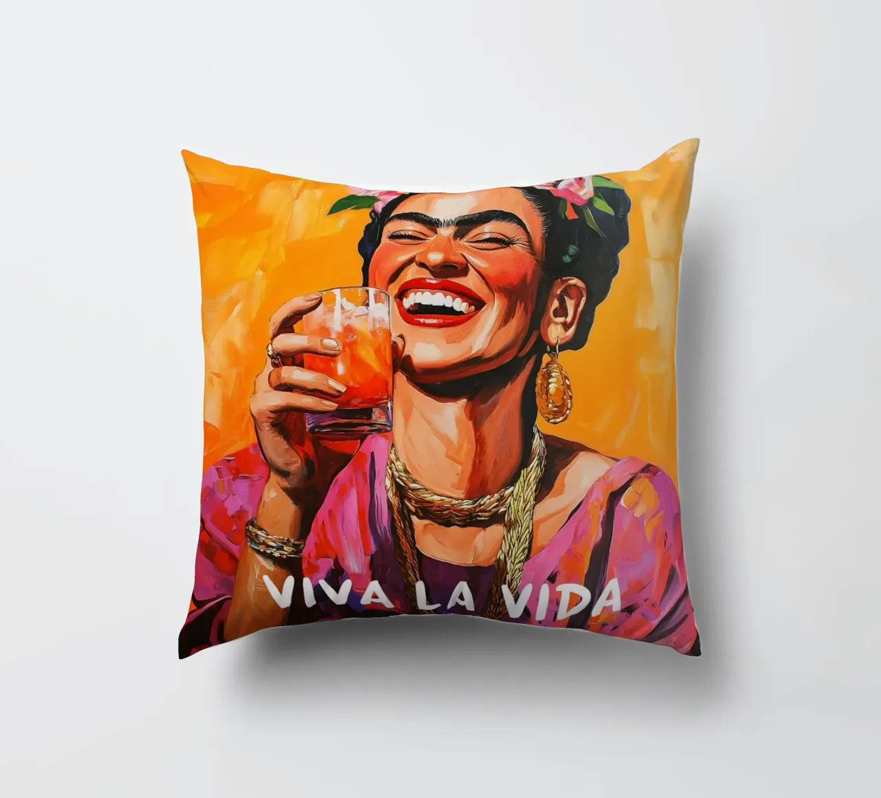 La gioia di vivere di Frida cuscino da Carinaprint