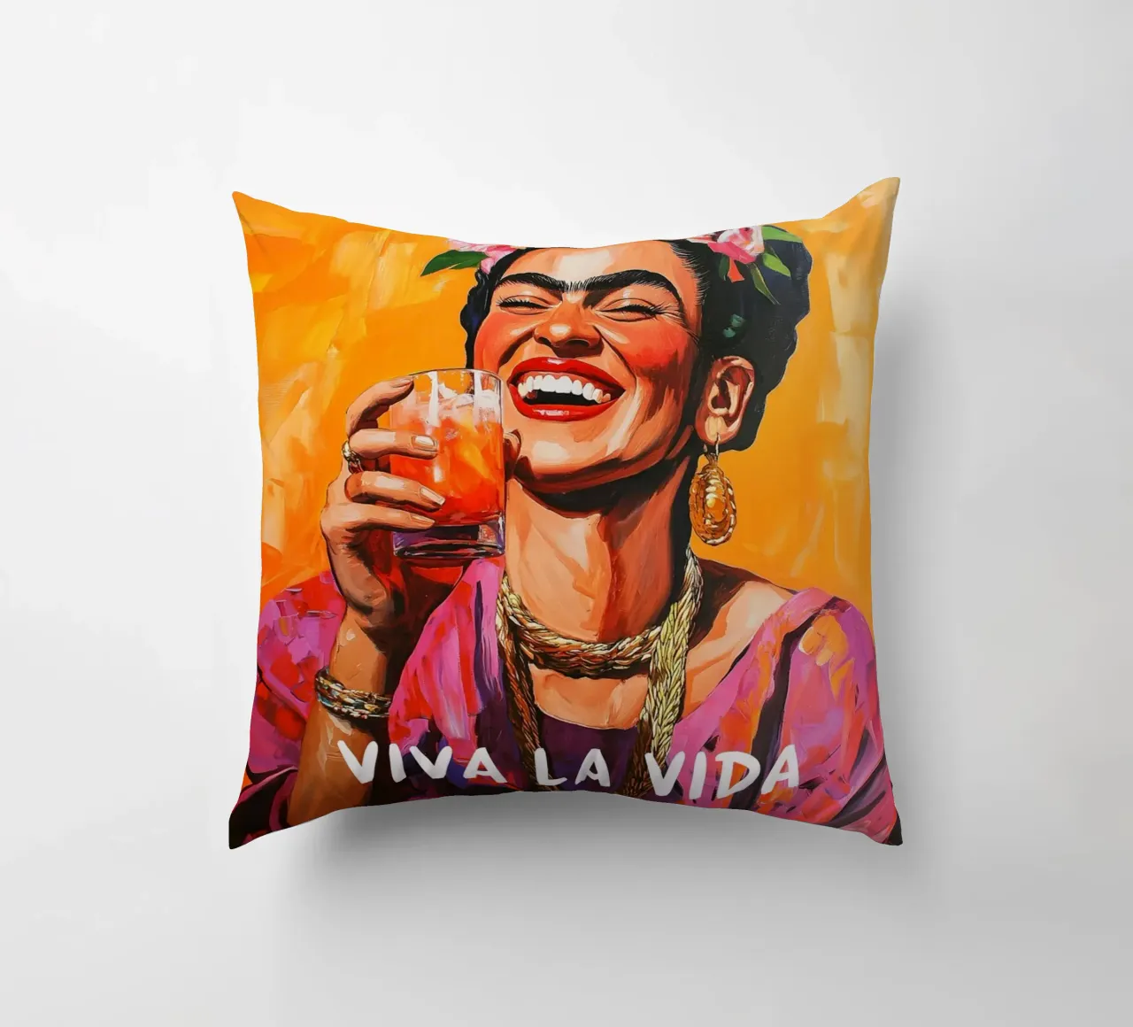 La gioia di vivere di Frida cuscino da Carinaprint