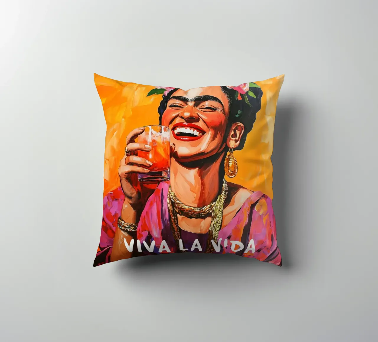 La gioia di vivere di Frida cuscino da Carinaprint