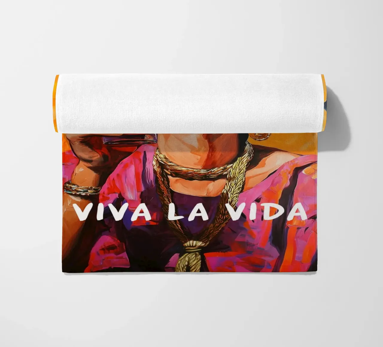 La gioia di vivere di Frida telo mare da Carinaprint