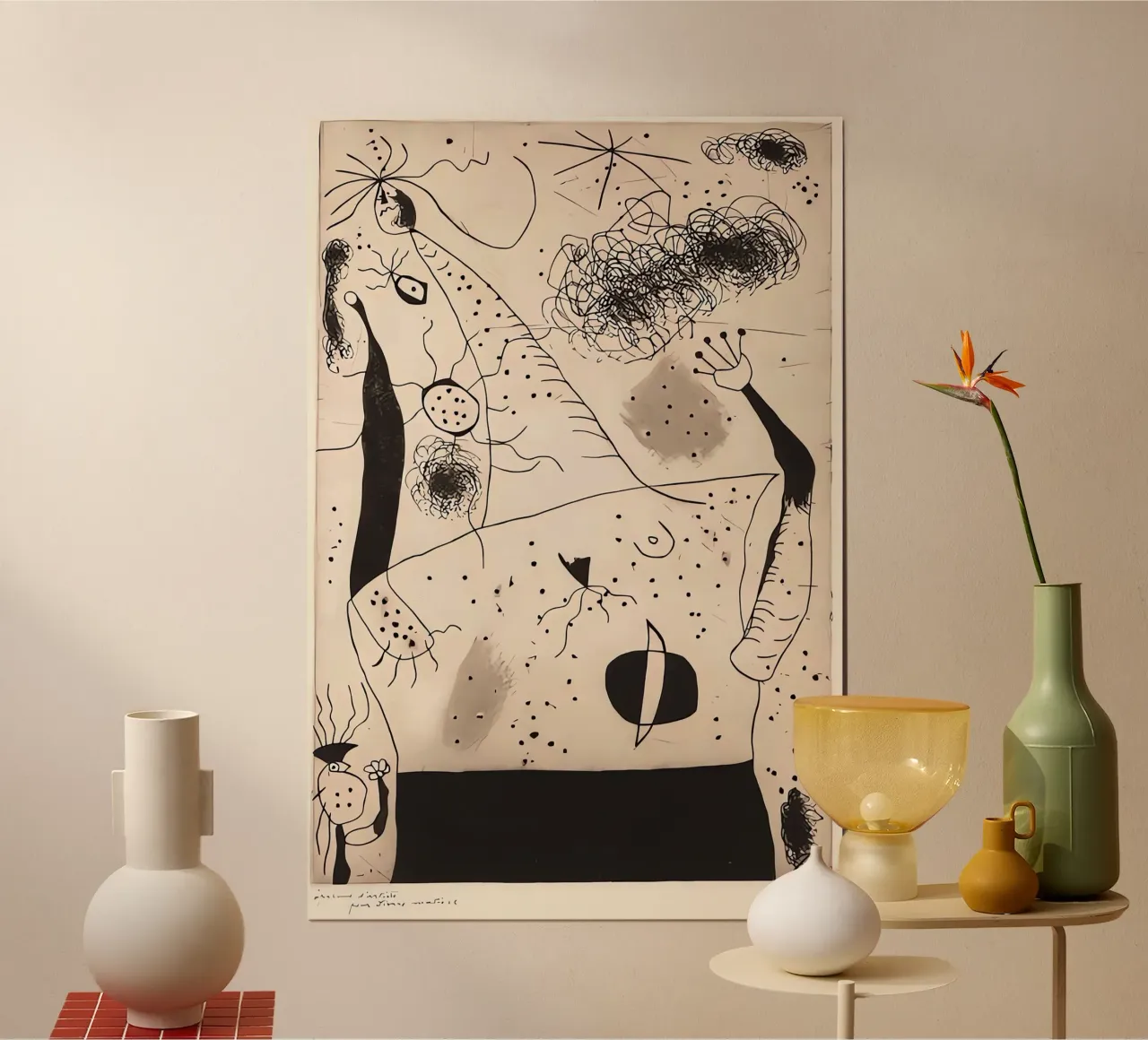 The Giantess poster con telaio in legno da Narciso