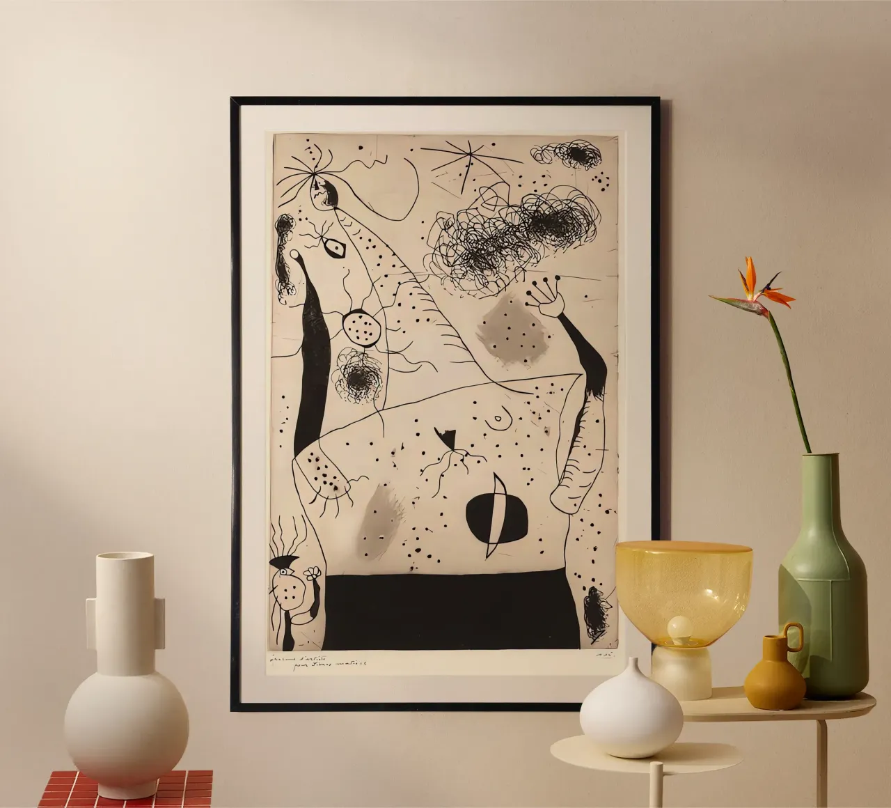 The Giantess poster con telaio in legno da Narciso