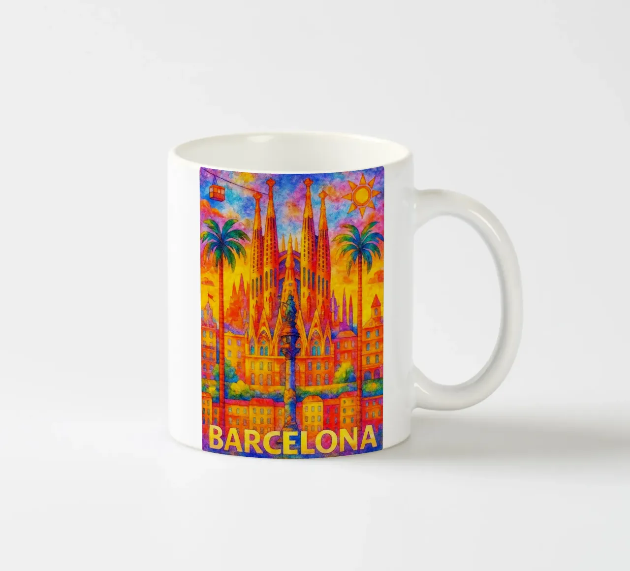 Barcelone, Espagne Peindre l'imagination mug en céramique de onestar