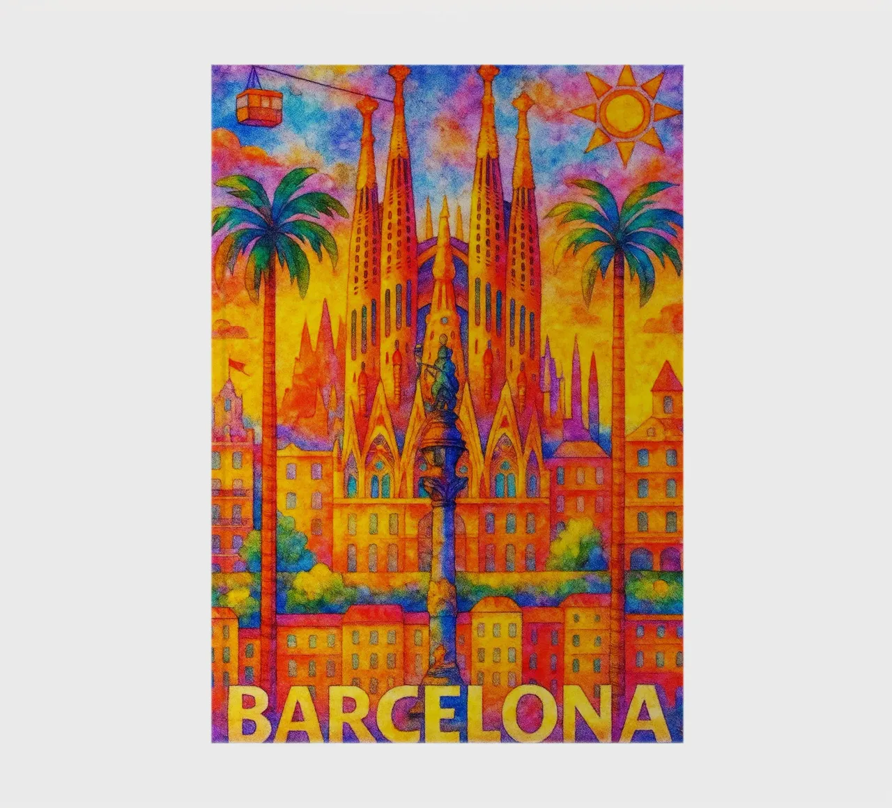 Barcelone, Espagne Peindre l'imagination carnet de notes de onestar