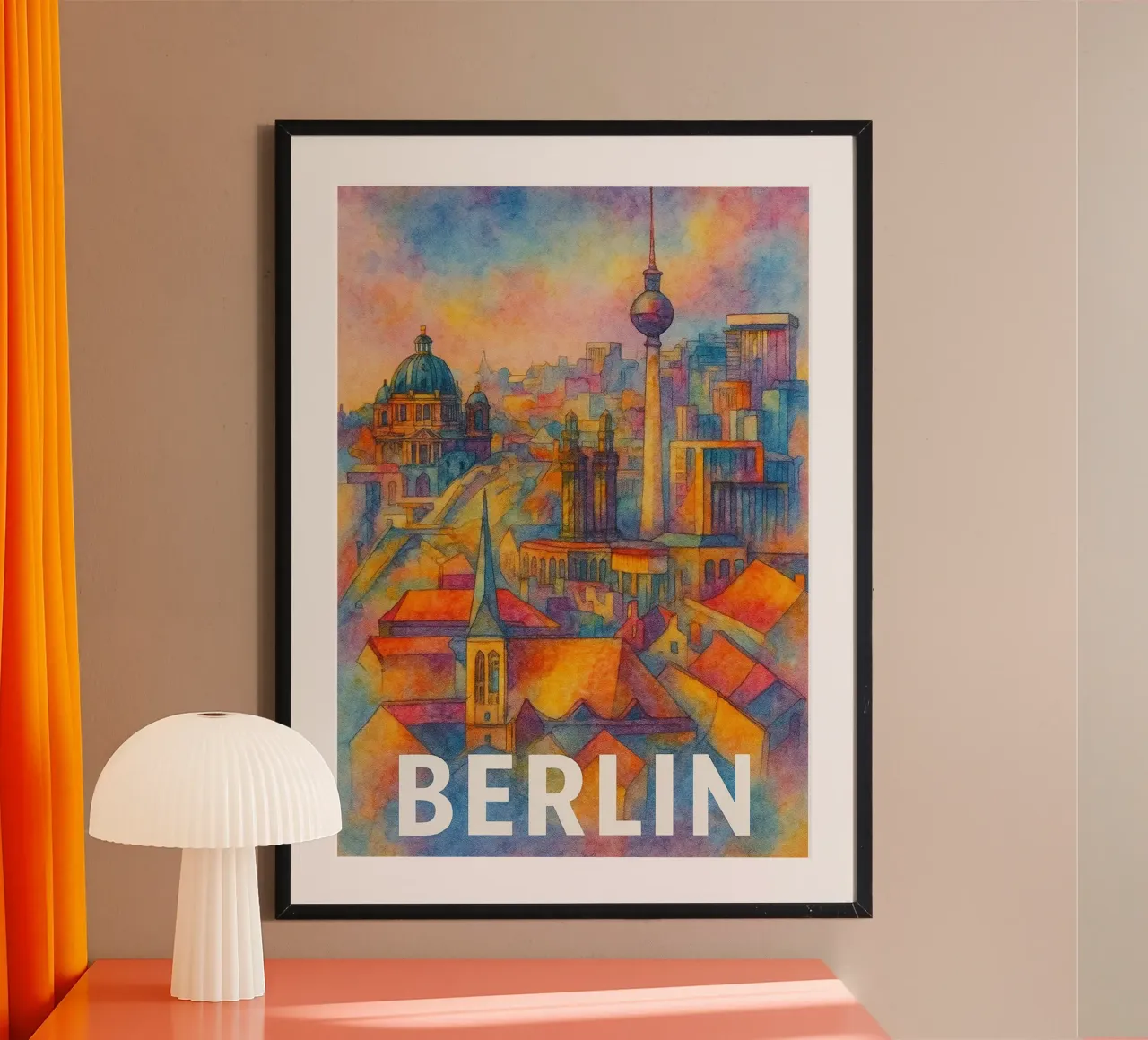 Berlino dipinge l'immaginazione poster da onestar