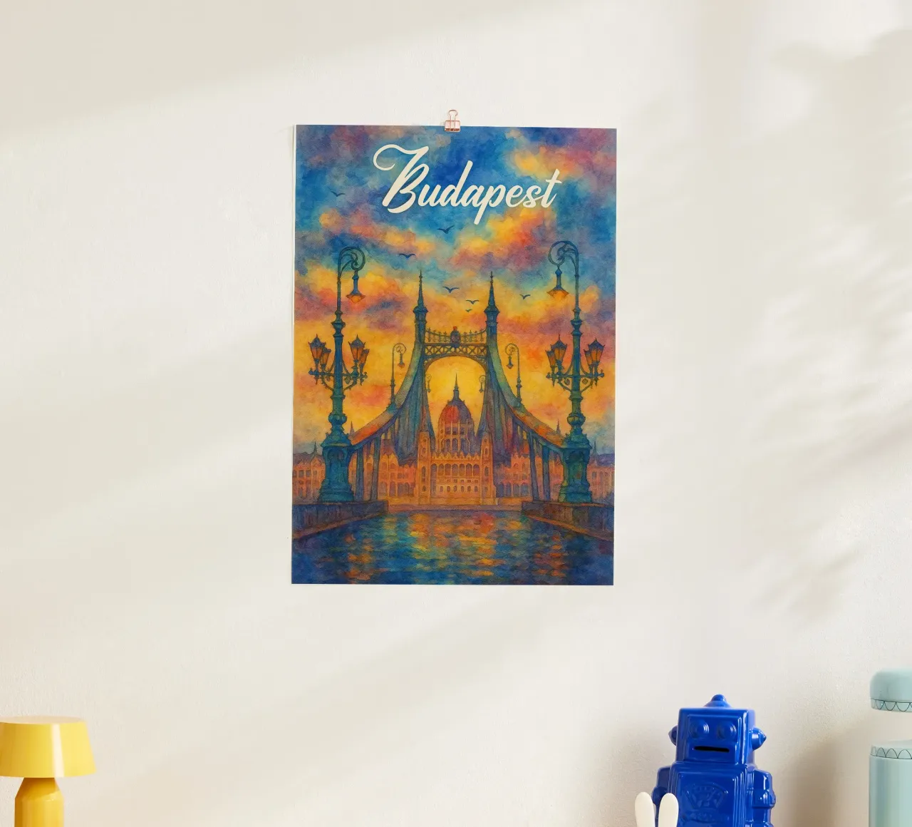 Budapest dipinge l'immaginazione poster da onestar