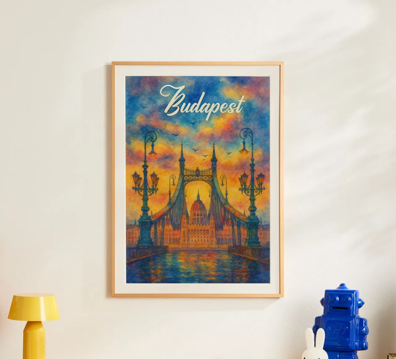 Budapest dipinge l'immaginazione poster da onestar