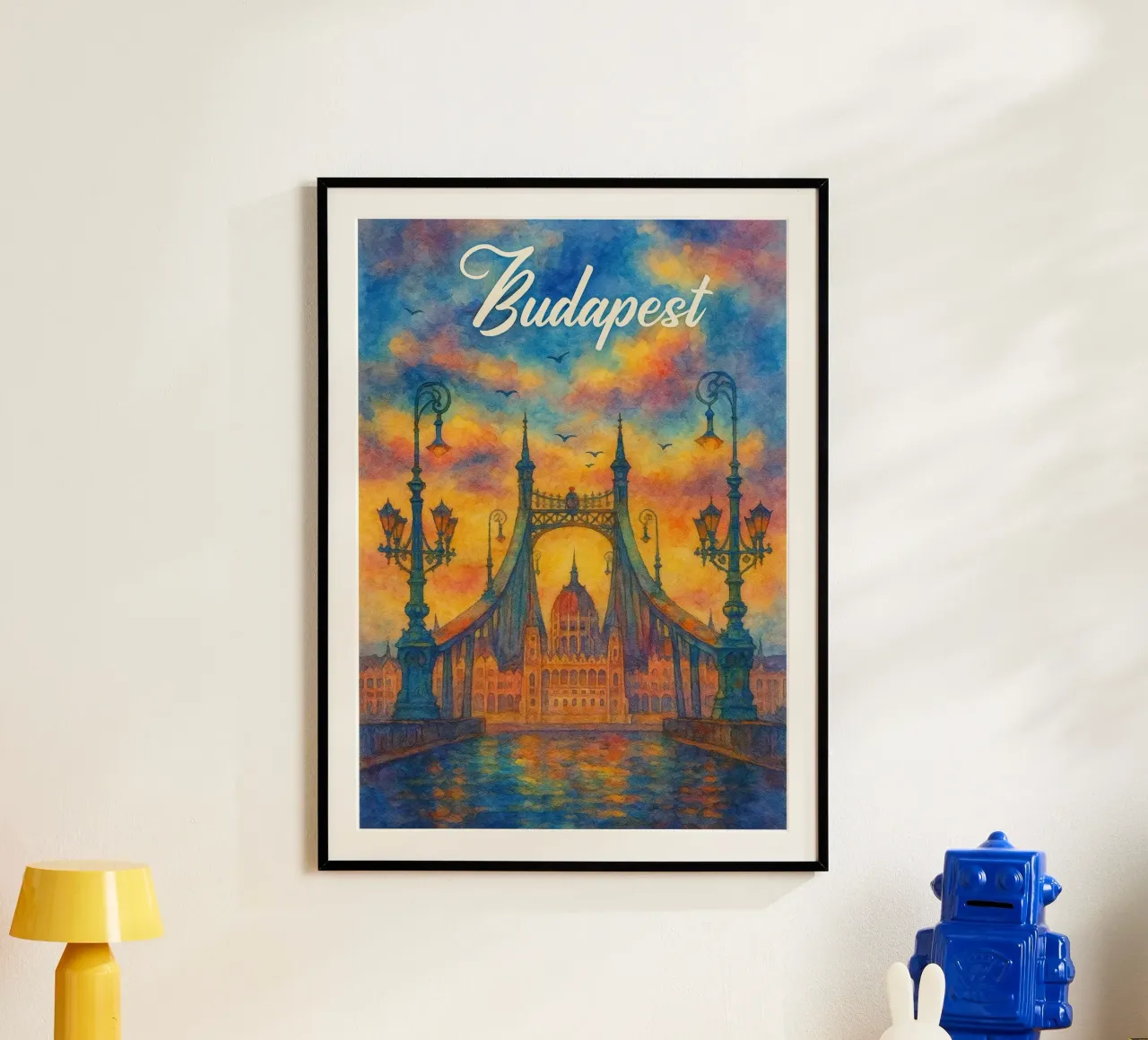 Budapest dipinge l'immaginazione poster da onestar