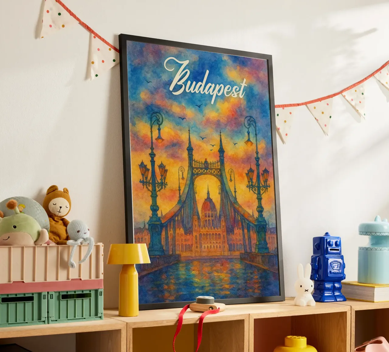 Budapest dipinge l'immaginazione poster da onestar