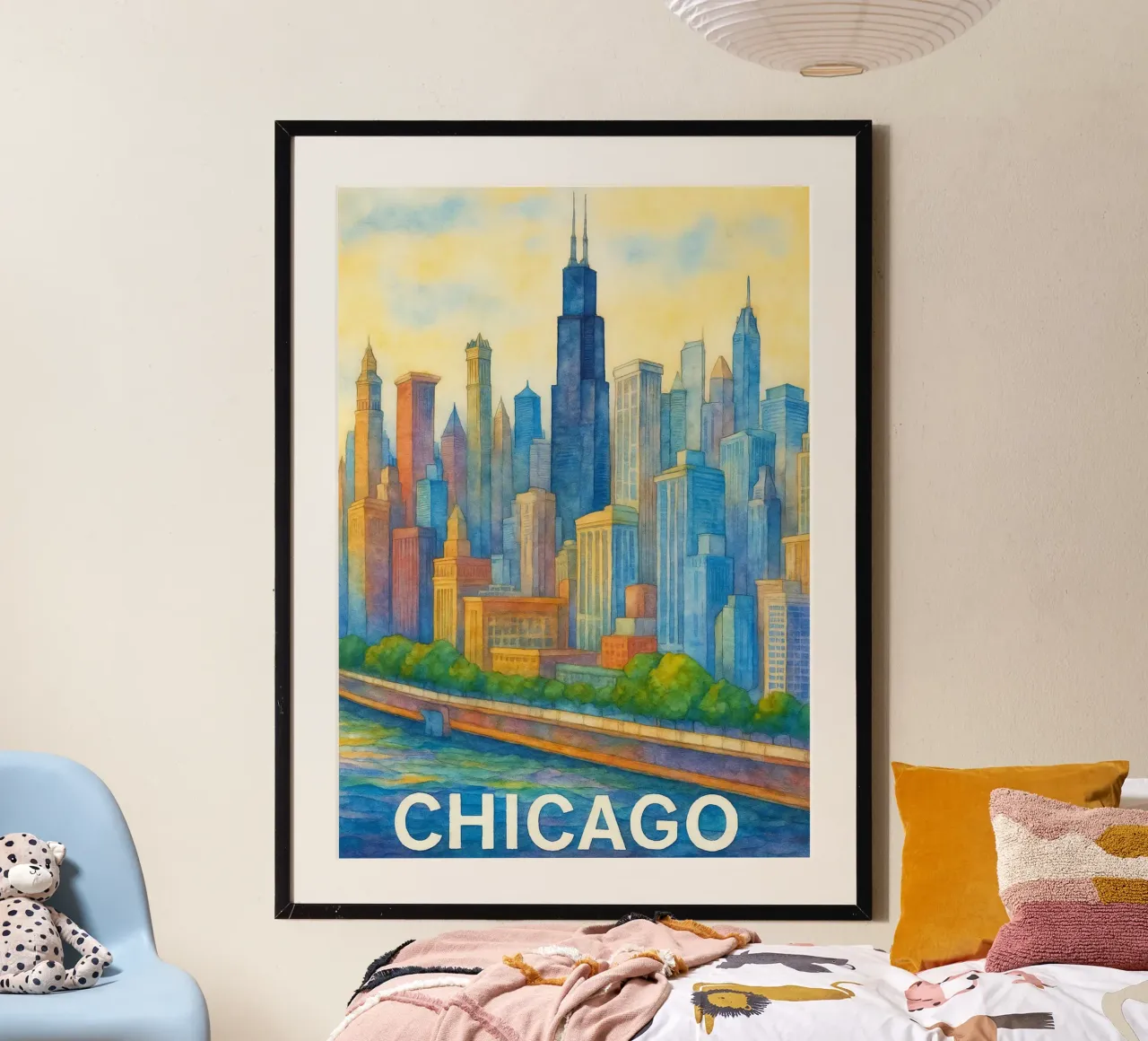 Chicago Dipingere l'immaginazione poster da onestar