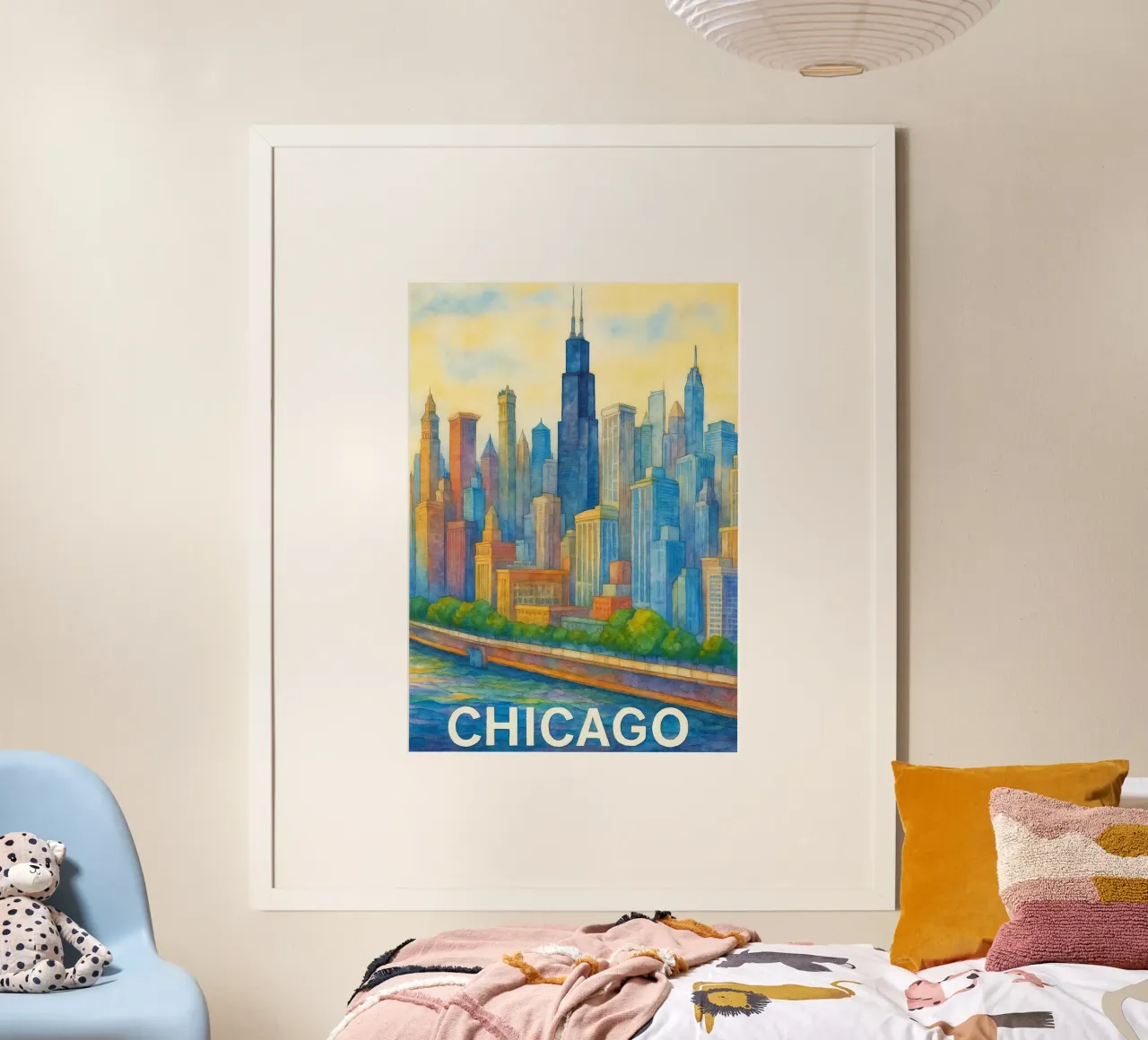 Chicago Dipingere l'immaginazione poster da onestar