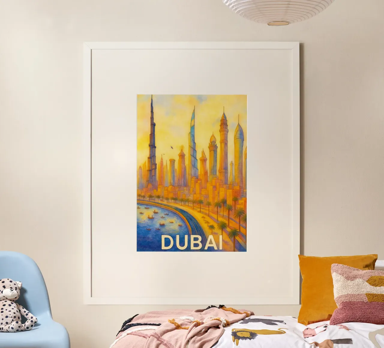 Dubai dipinge l'immaginazione poster da onestar