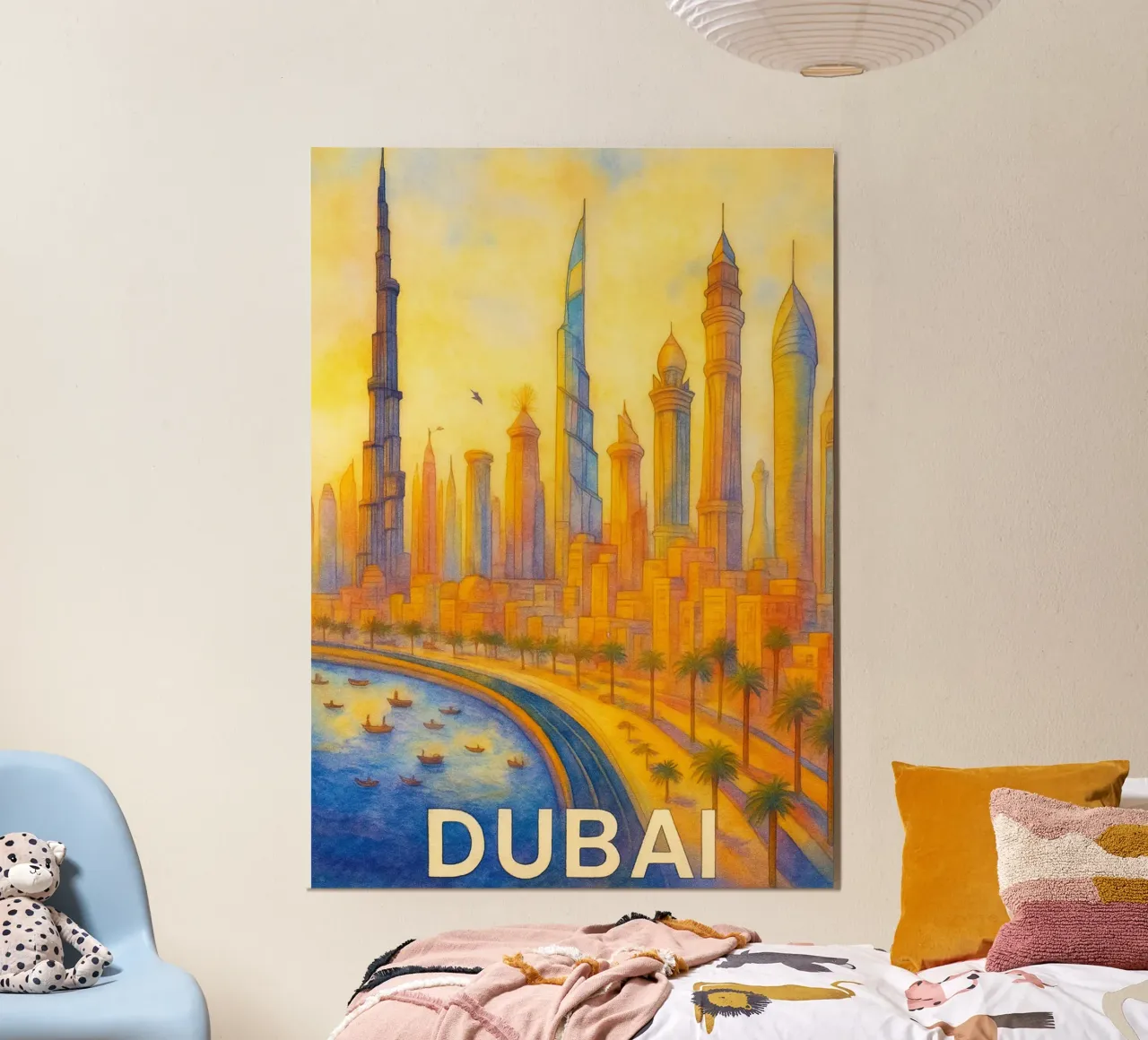 Dubai dipinge l'immaginazione poster da onestar