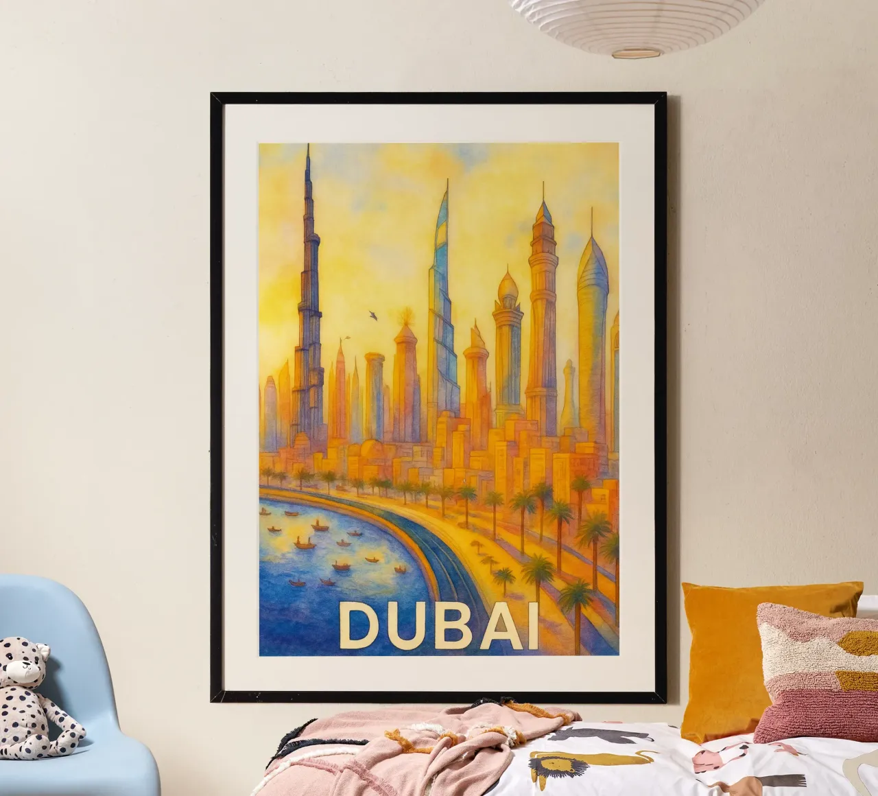Dubai dipinge l'immaginazione poster da onestar