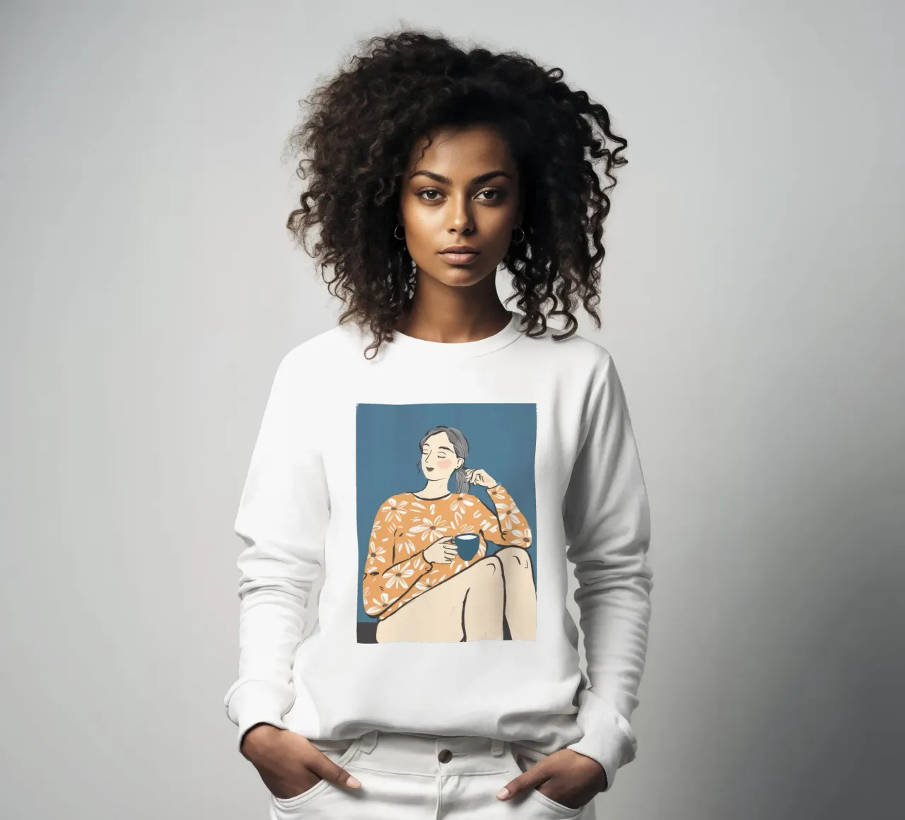 Tazza floreale Repose felpa da Hollow Years