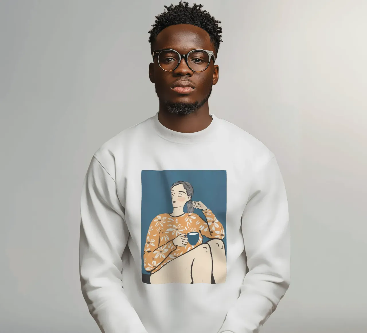 Tazza floreale Repose felpa da Hollow Years