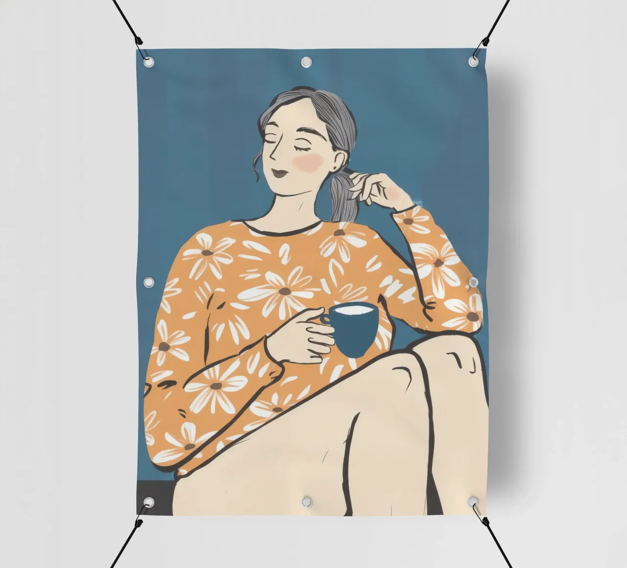 Tazza floreale Repose telo in pvc da Hollow Years