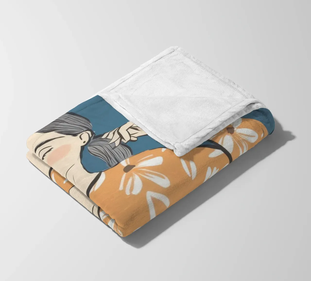 Tazza floreale Repose coperta in pile da Hollow Years