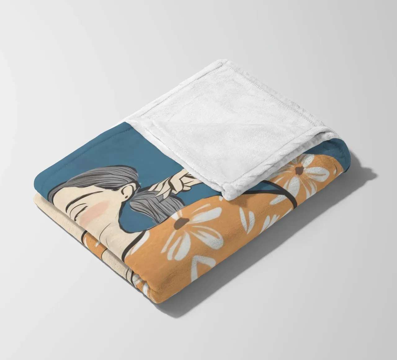 Tazza floreale Repose coperta in pile da Hollow Years