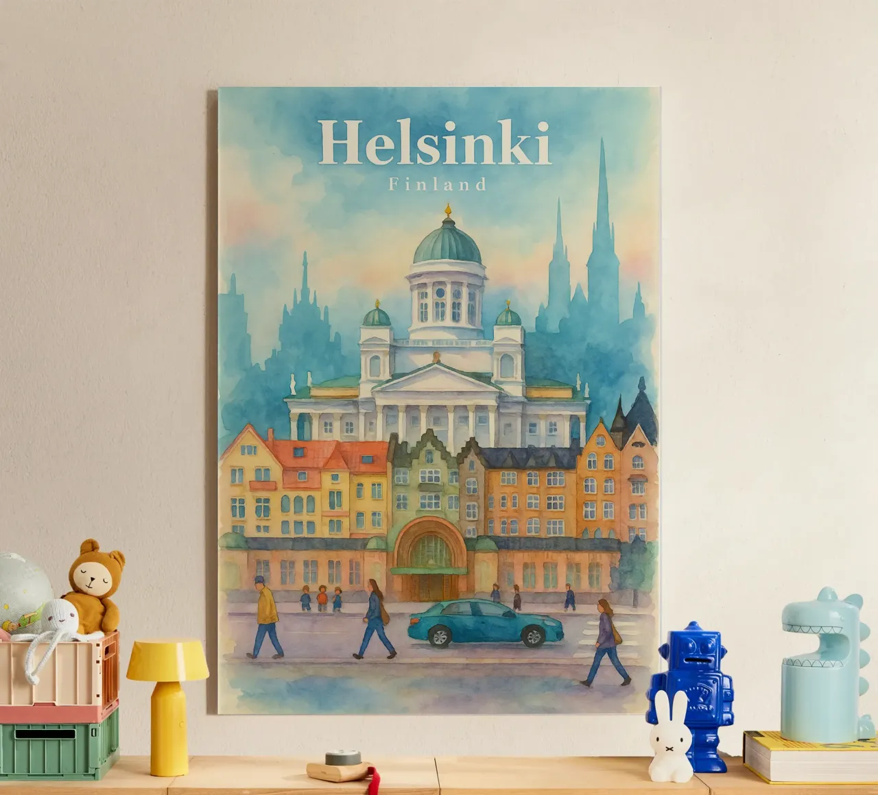 Helsinki, Finland Painting Imagination acrylic glass by onestar
