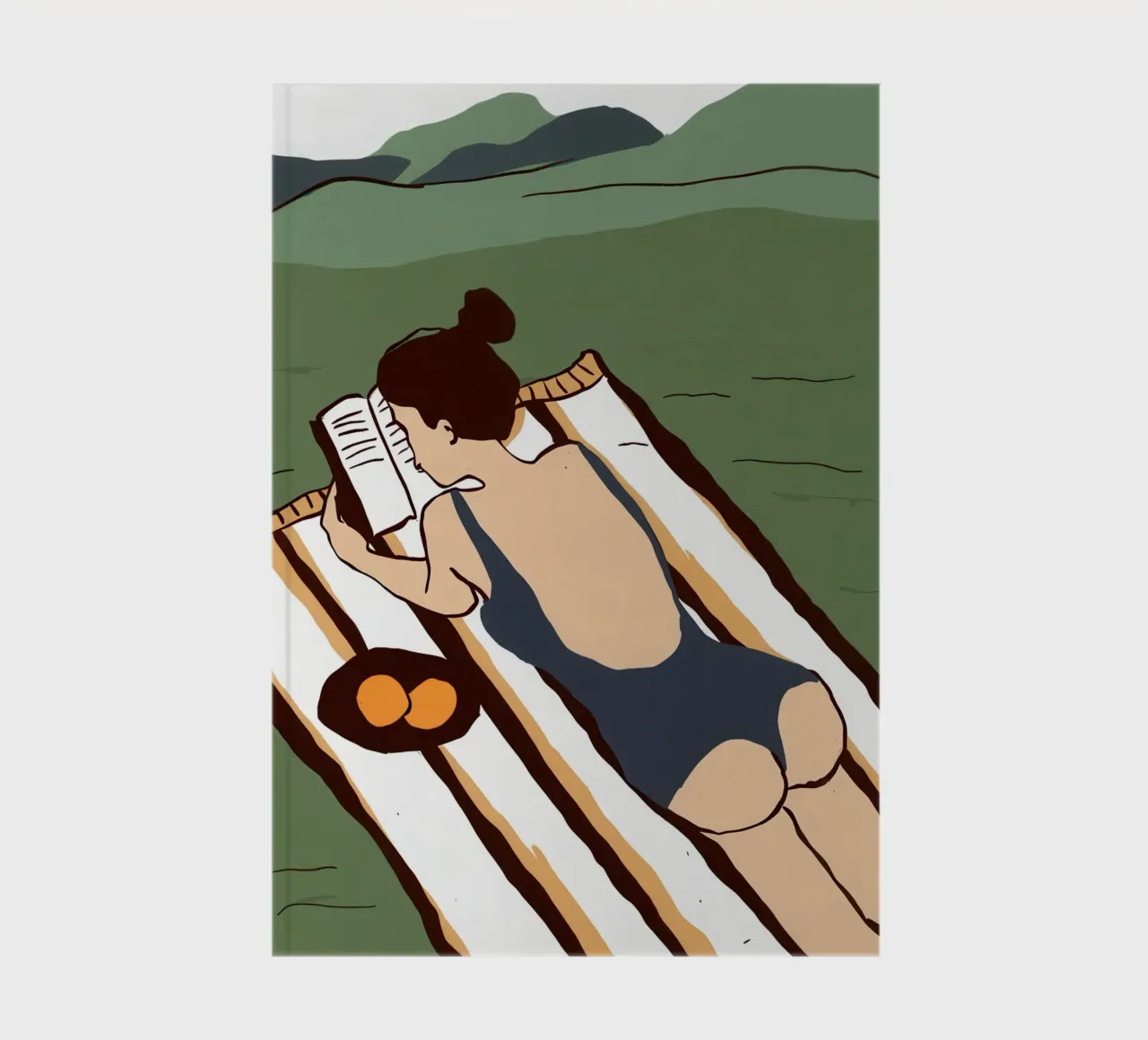 Sunbathing on a Rooftop notebook by Hollow Years