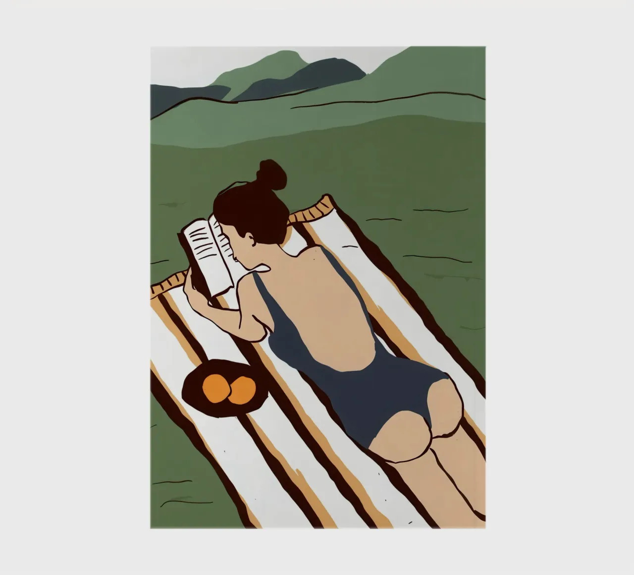 Sunbathing on a Rooftop notebook by Hollow Years
