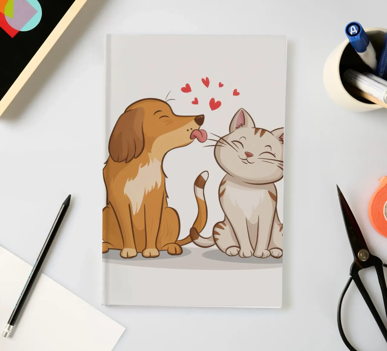 Loving Pet Embrace notebook by Hollow Years