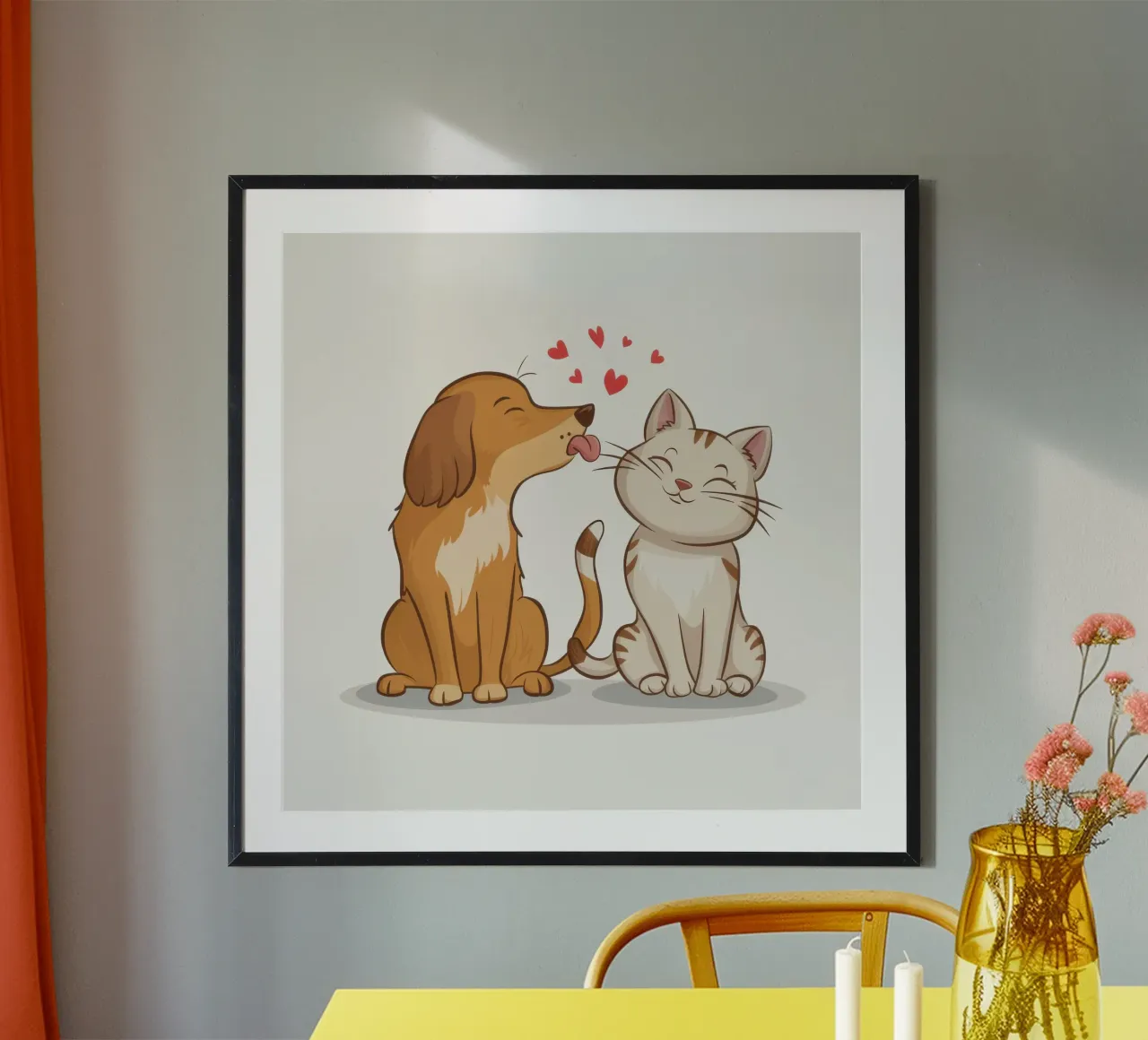 Abbraccio amorevole di un animale domestico carta hahnemühle da Hollow Years