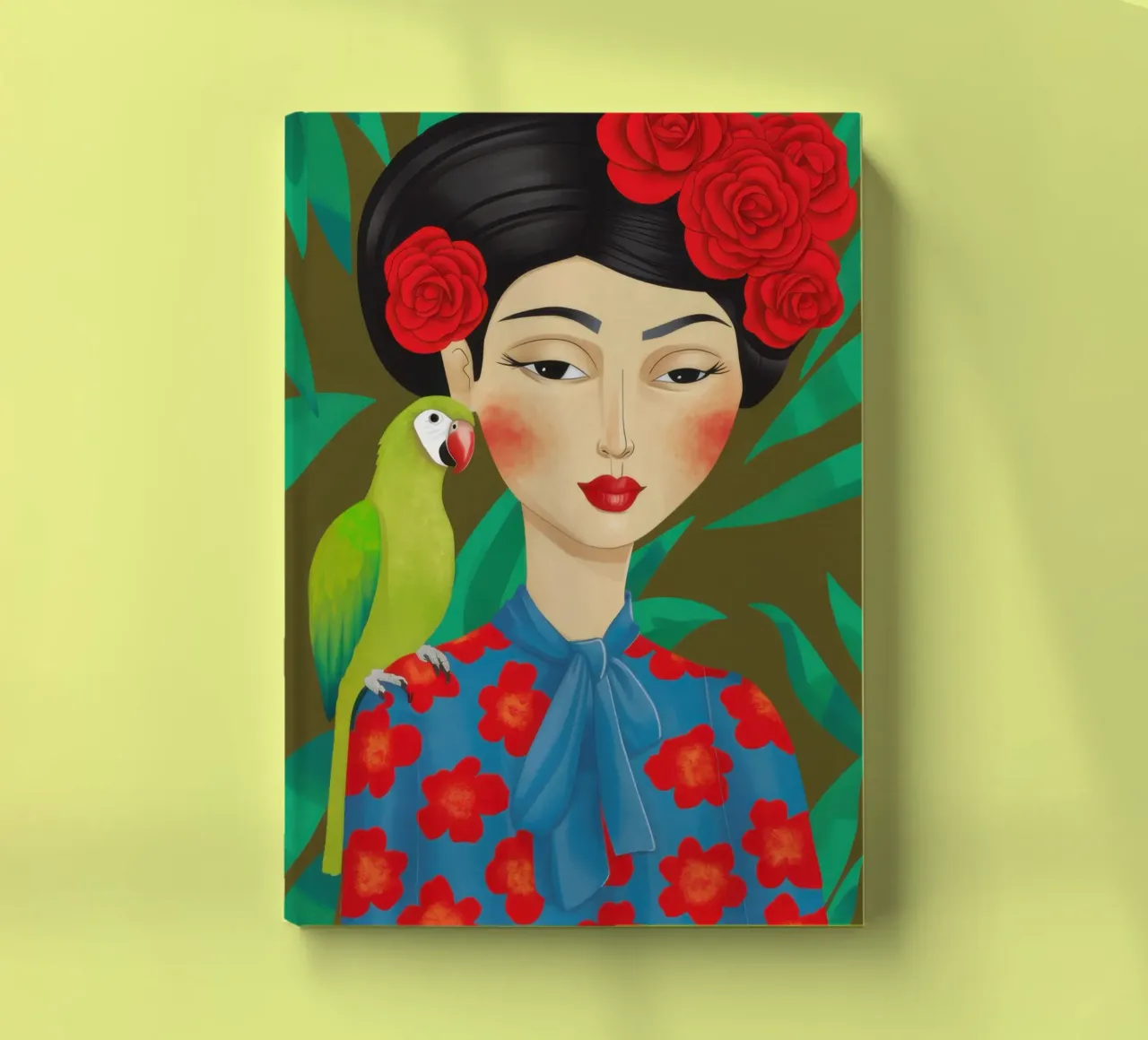 Red Rose Woman notebook by Hollow Years