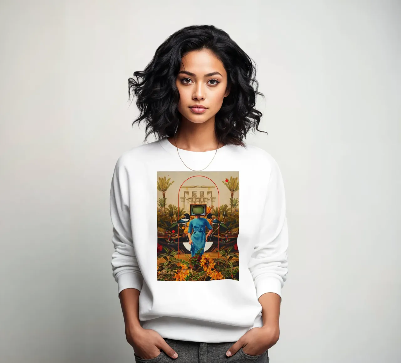 Il poster delle sue asimmetrie felpa da Ursulaprint