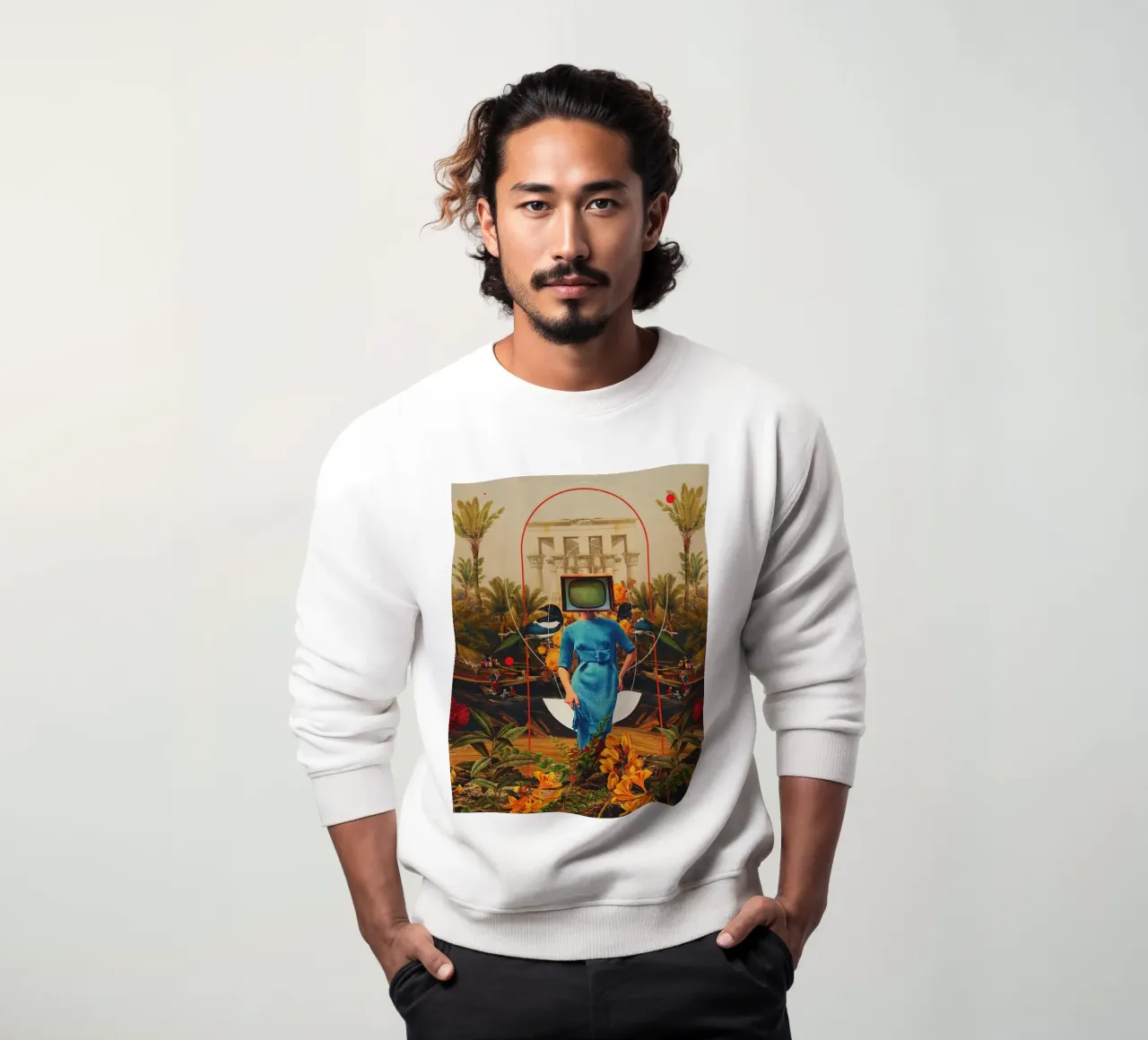 Il poster delle sue asimmetrie felpa da Ursulaprint