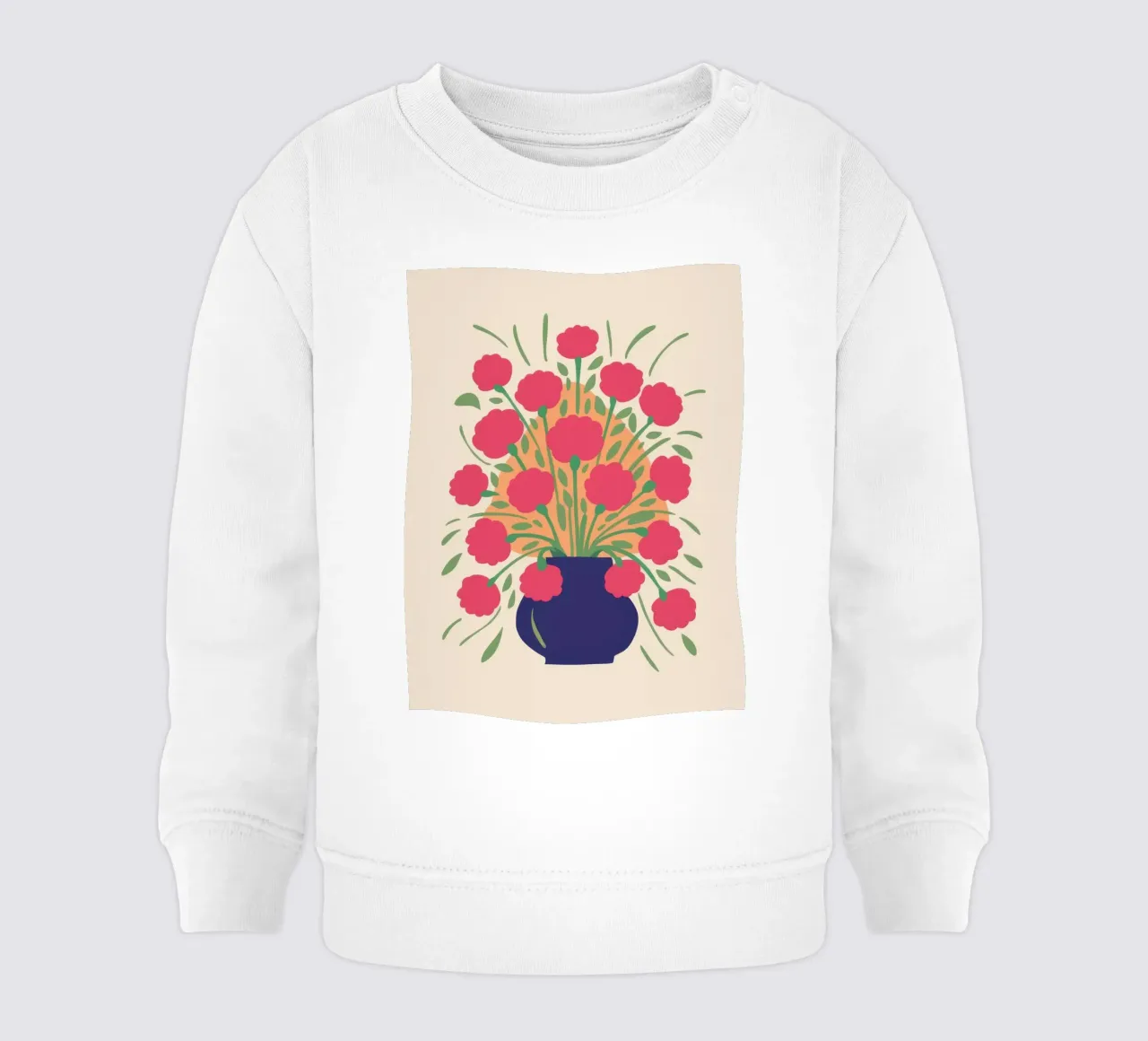 Bouquet Fucsia Pop felpa neonato da Mossy Pigment