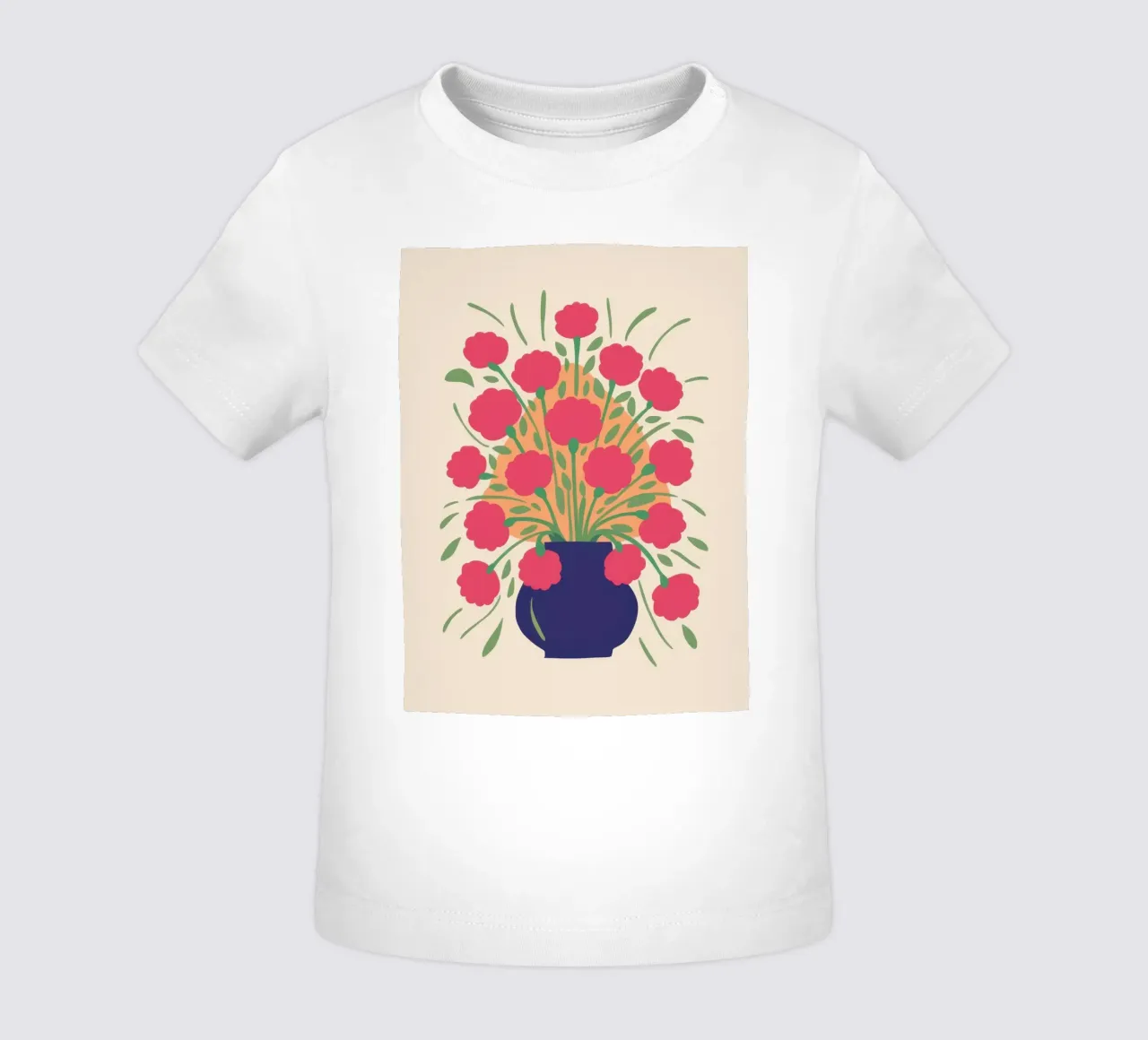 Bouquet Fucsia Pop maglietta neonato da Mossy Pigment