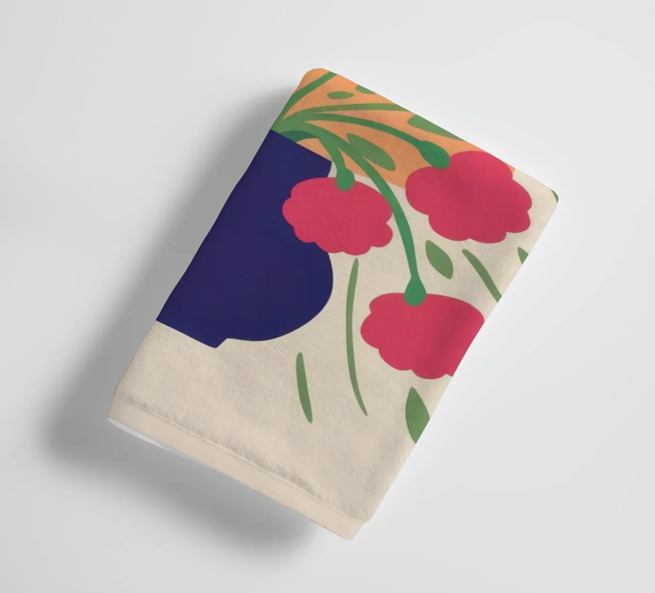 Bouquet Fucsia Pop asciugamano da bagno da Mossy Pigment