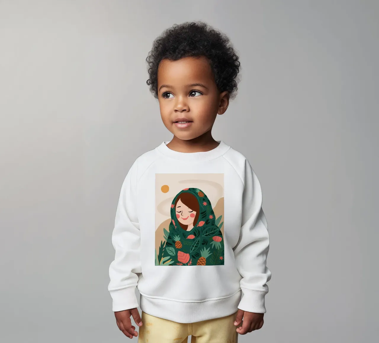 Sciarpa con testa di ananas felpa neonato da Hollow Years