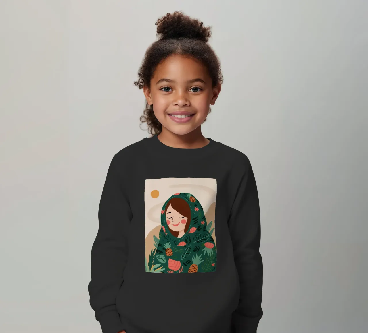 Sciarpa con testa di ananas felpa bambino da Hollow Years