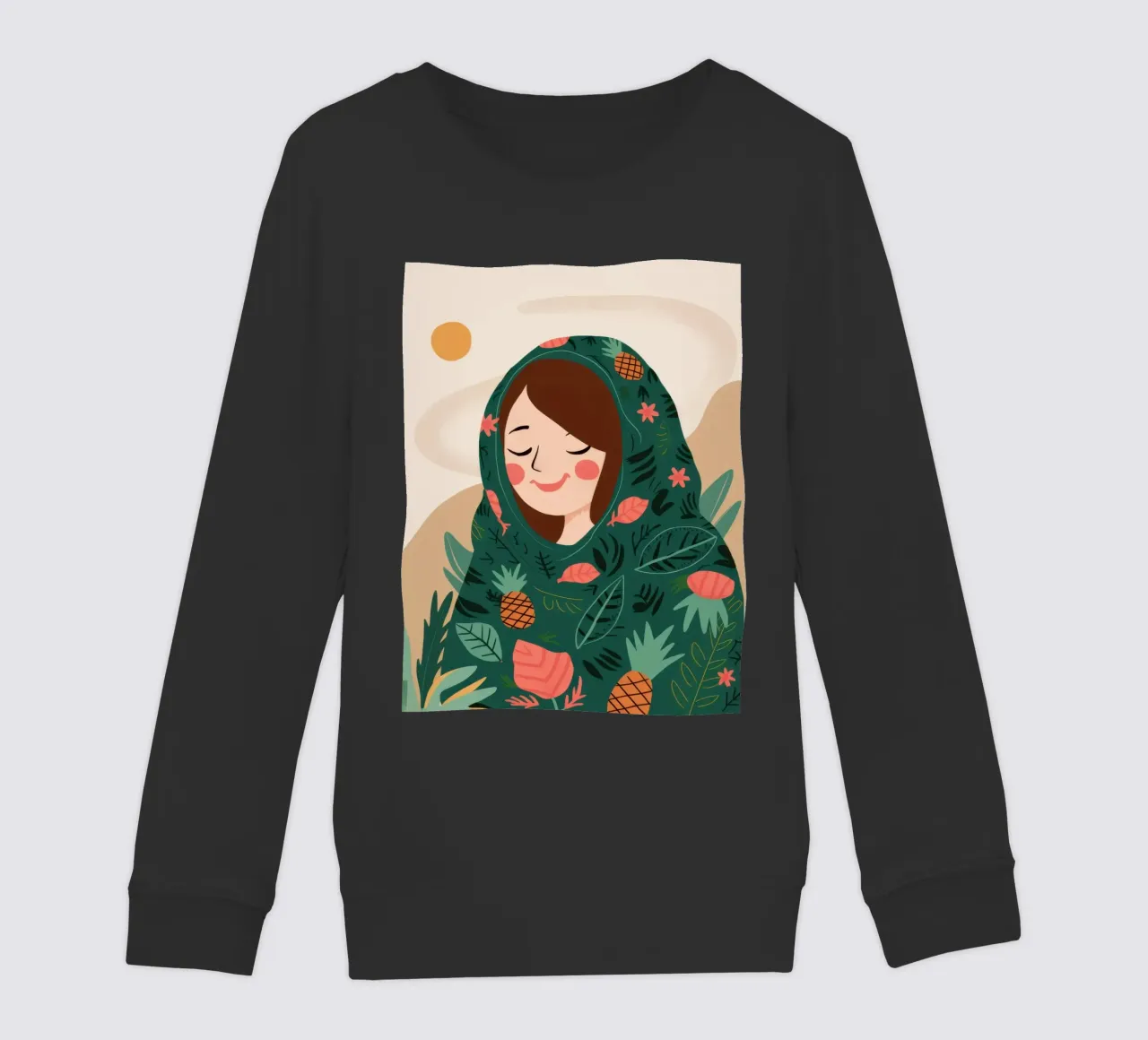 Sciarpa con testa di ananas felpa bambino da Hollow Years