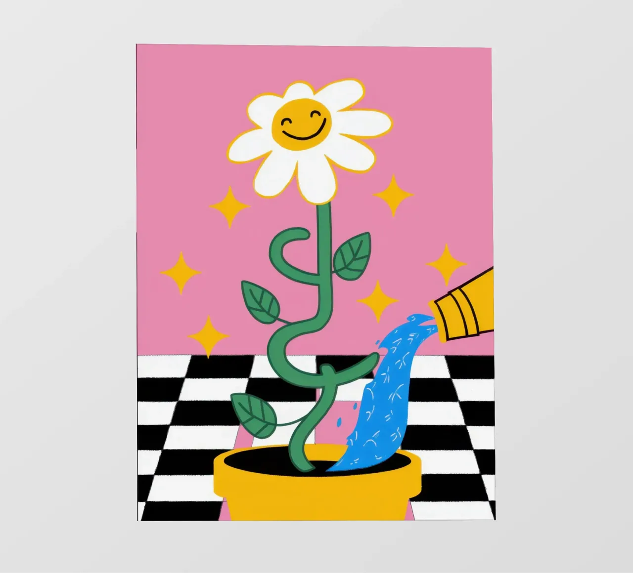 Gatto a scacchiera Daisy telo in pvc da Lune Dreams