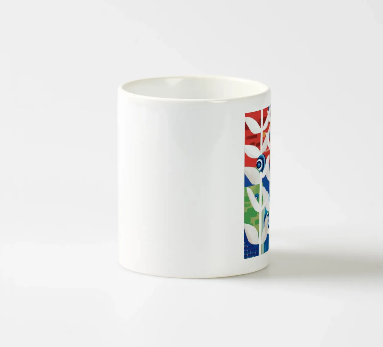 Collage botanico nitido tazza in ceramica da Arcane Lines