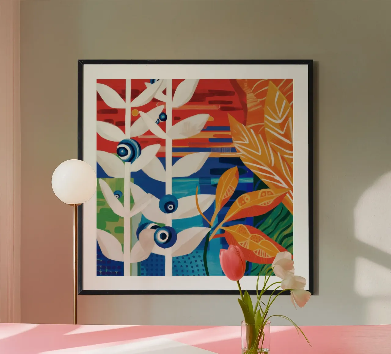 Collage botanico nitido poster da Arcane Lines